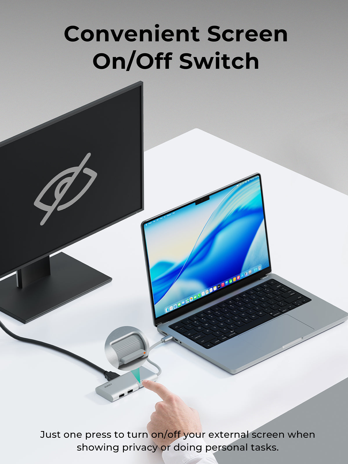 AUKEY UH-CUH02 OfficeDok 6-in-1 USB-C Hub