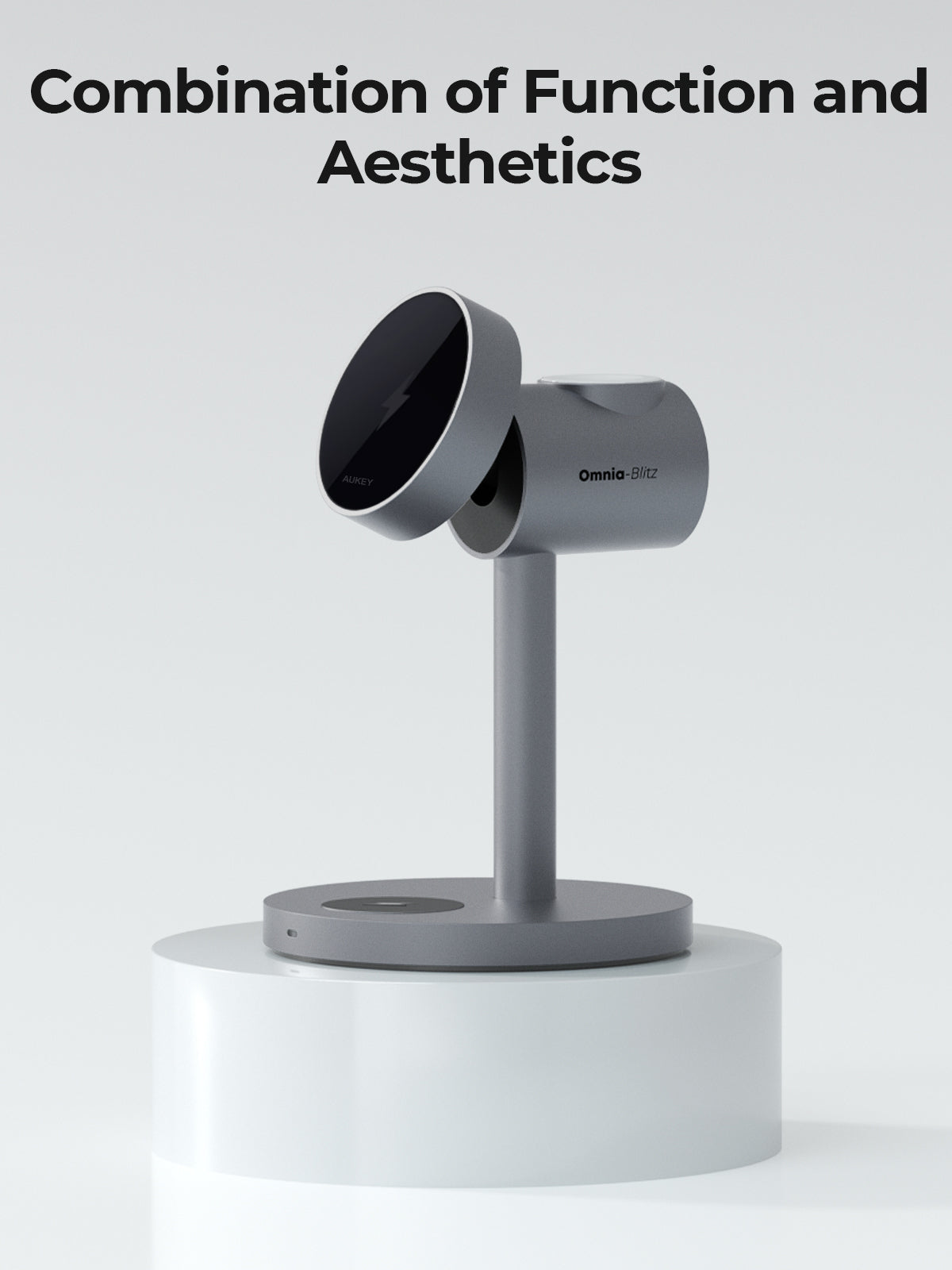 AUKEY MagFusion Qi2 3 in 1 Wireless Charger Station LC-MC311
