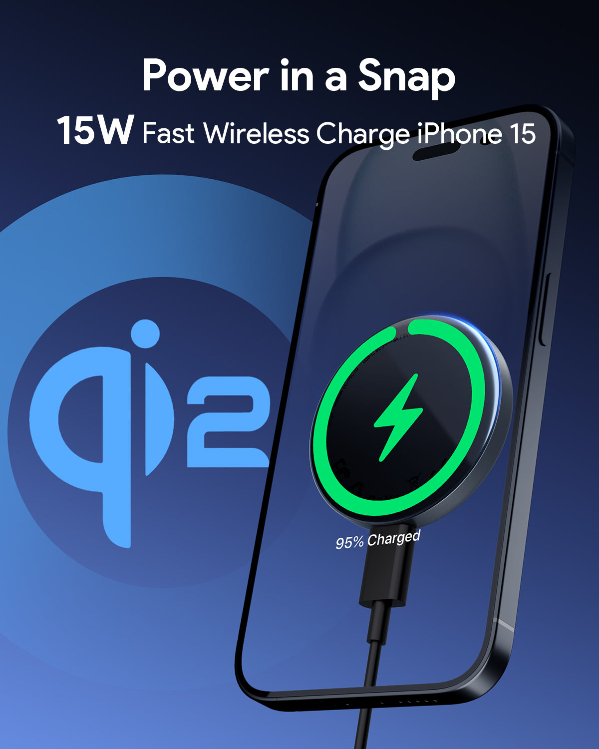 AUKEY Qi2 Magnetic Wireless Charger LC-MC10