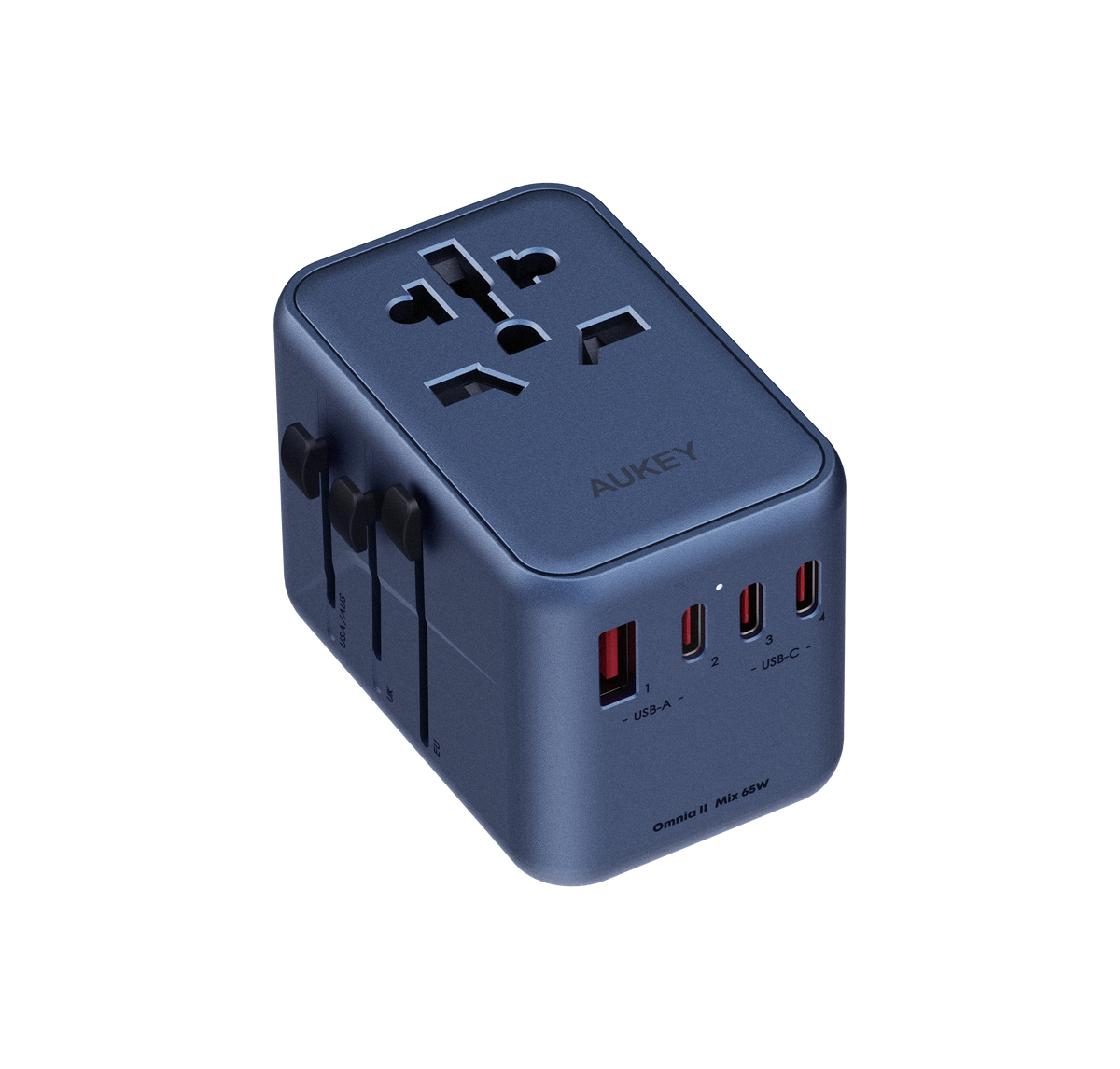 Travel Mate 65W GaN Universal Adapter with USB Ports