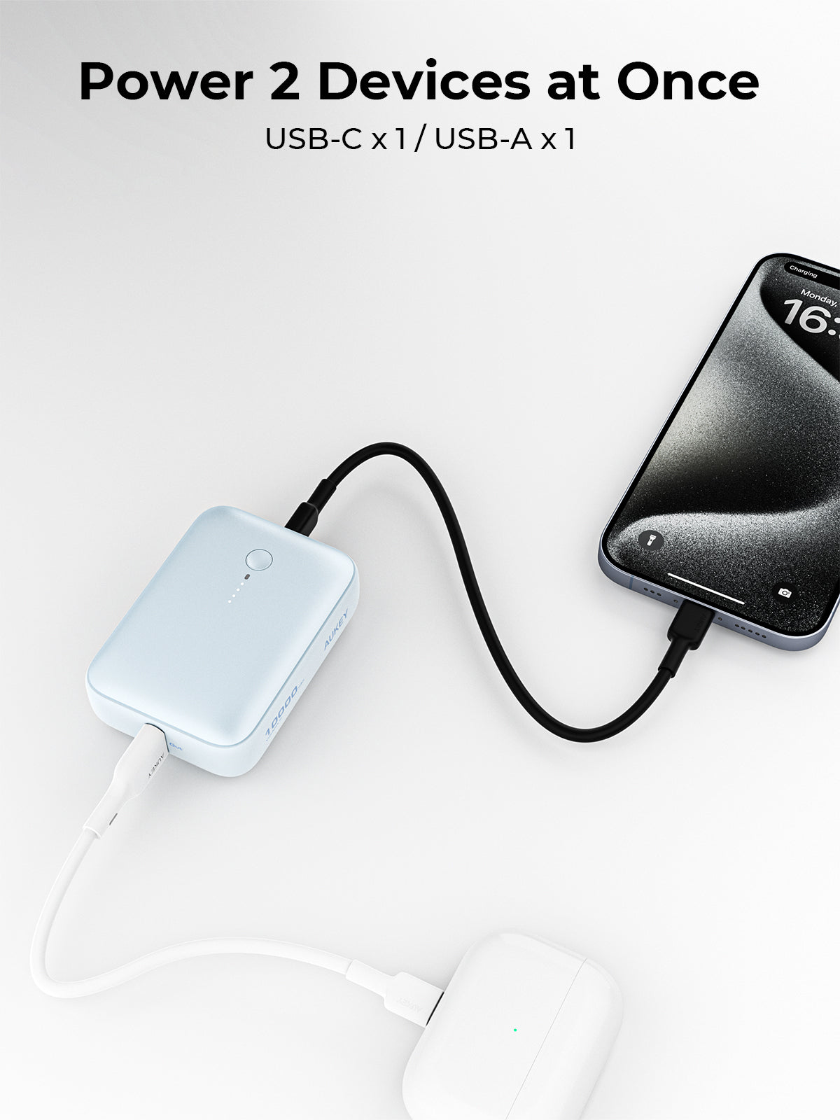 AUKEY Spark Mini 10000 Compact Fast Charging Slim Power Bank PB-Y55