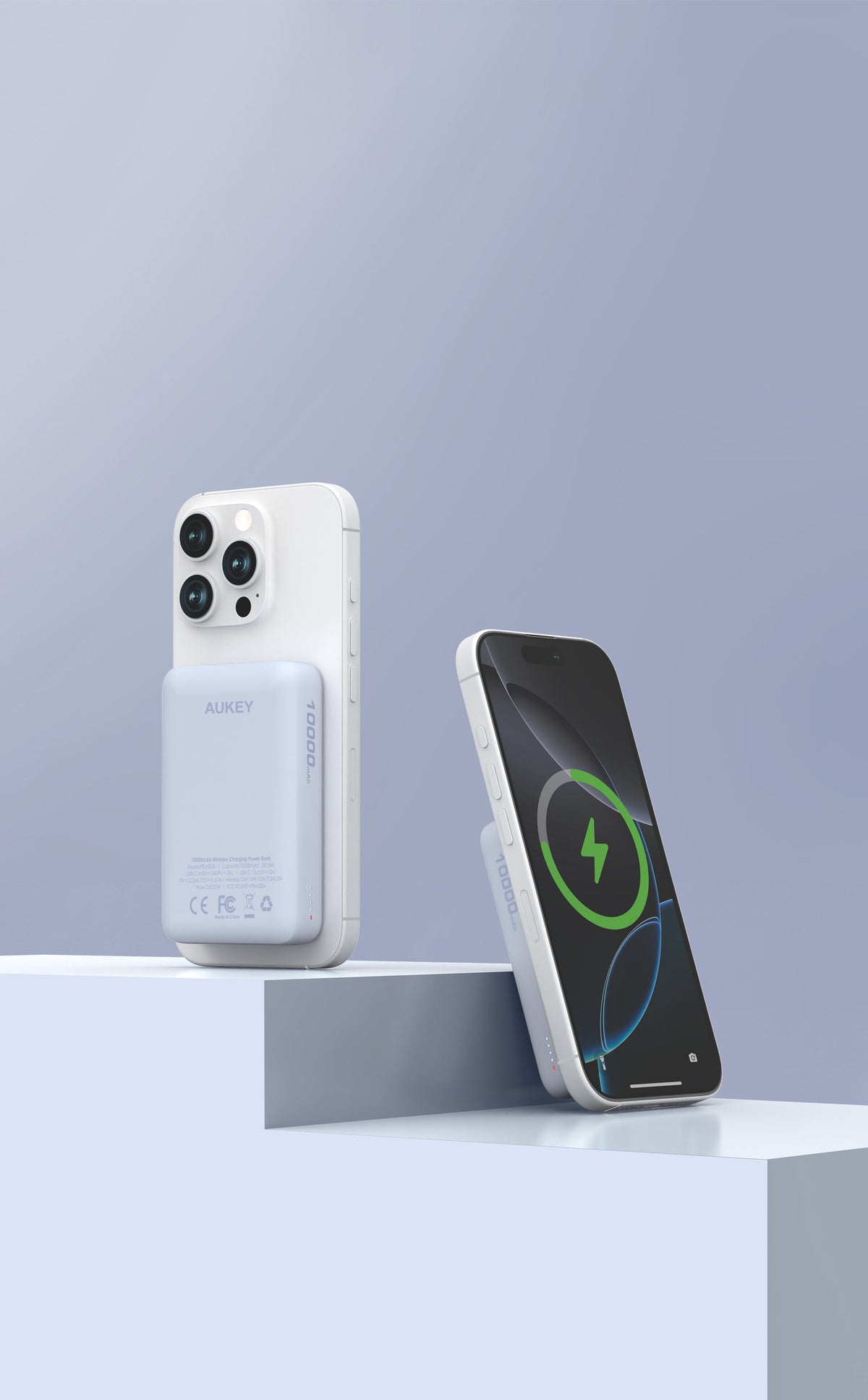 AUKEY MagFusion 10000 10000mAh Magnetic Wireless Charging Power Bank PB-MS04