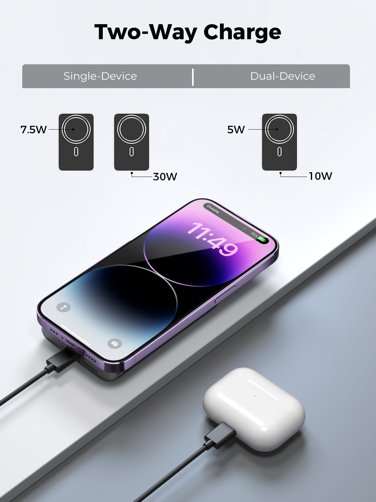 MagLink 10000mAh Magnetic Wireless Charging Power Bank