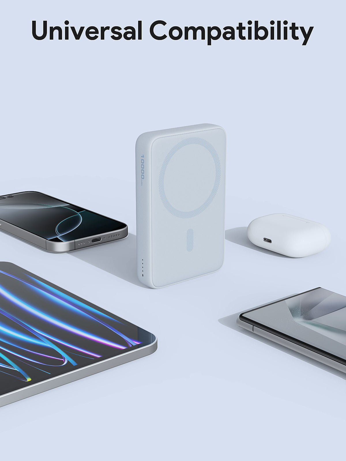 AUKEY MagFusion 10000 10000mAh Magnetic Wireless Charging Power Bank PB-MS04