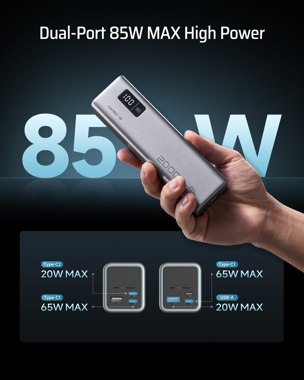 CUKTECH 15 Power Bank SE 20000mAh 85W