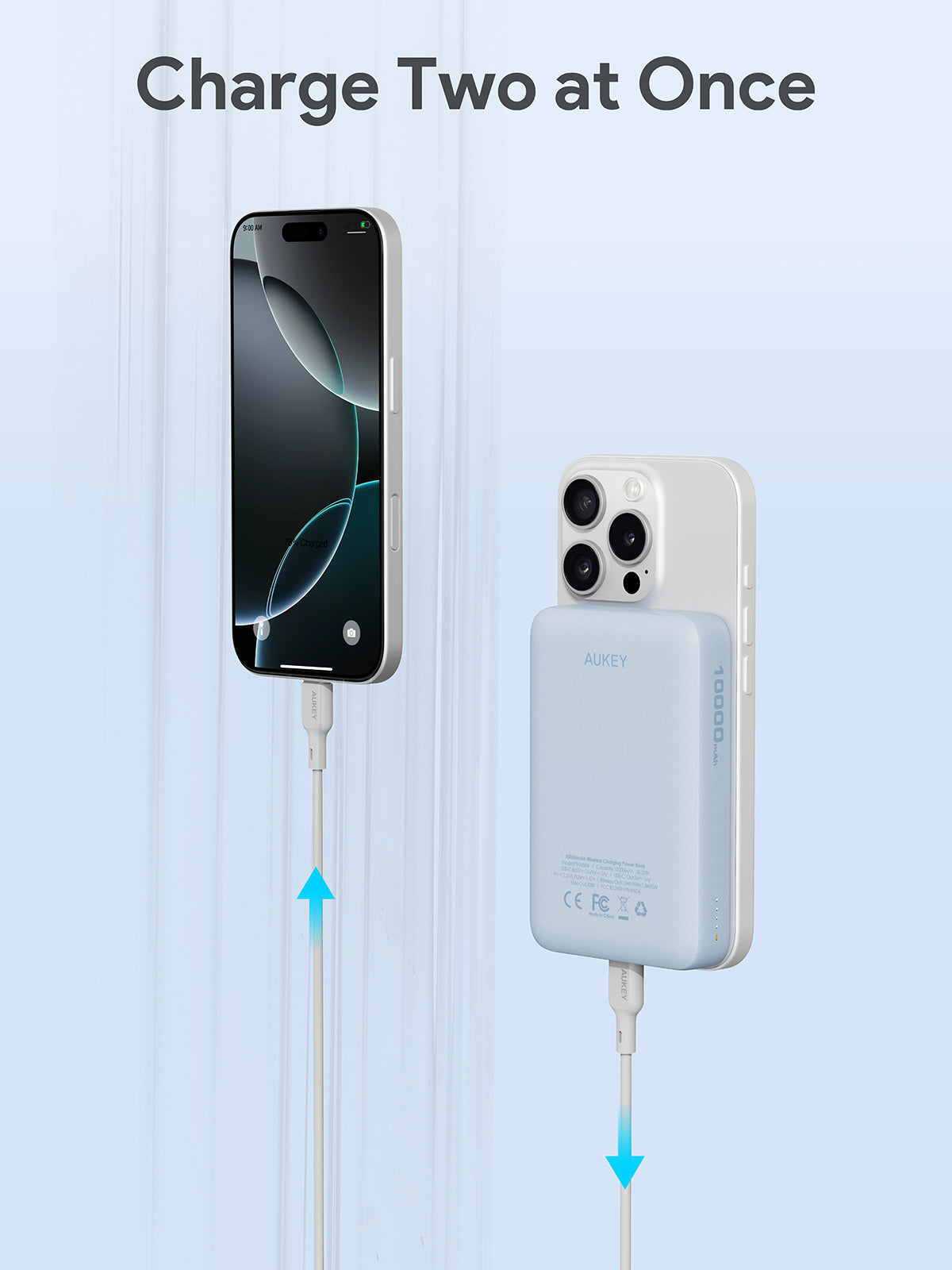 AUKEY MagFusion 10000 10000mAh Magnetic Wireless Charging Power Bank PB-MS04