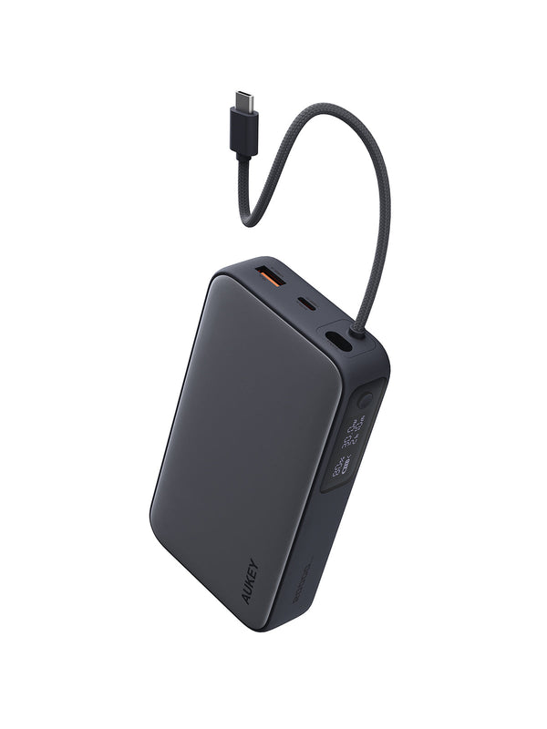 AUKEY Spark Sling 20000 Compact Fast Charging Power Bank  with Built-in USB-C Cable PB-Y48