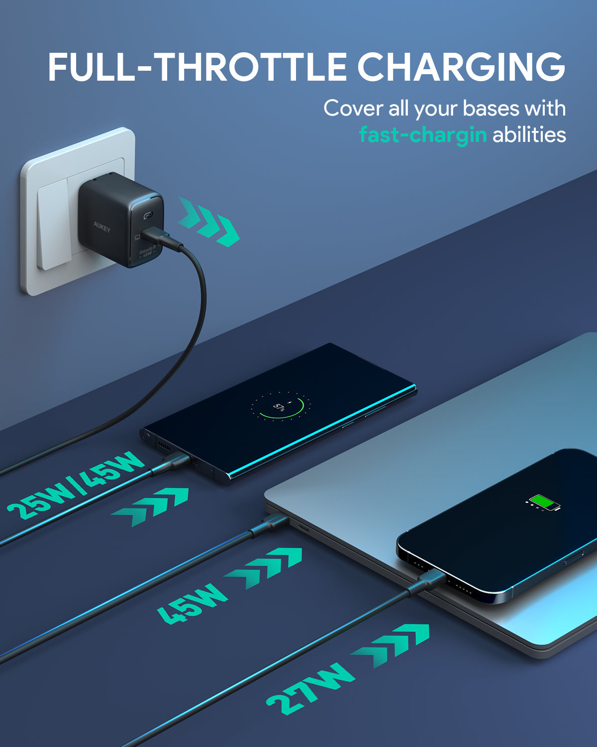 AUKEY 45W USB-C PD Charger PA-B2T