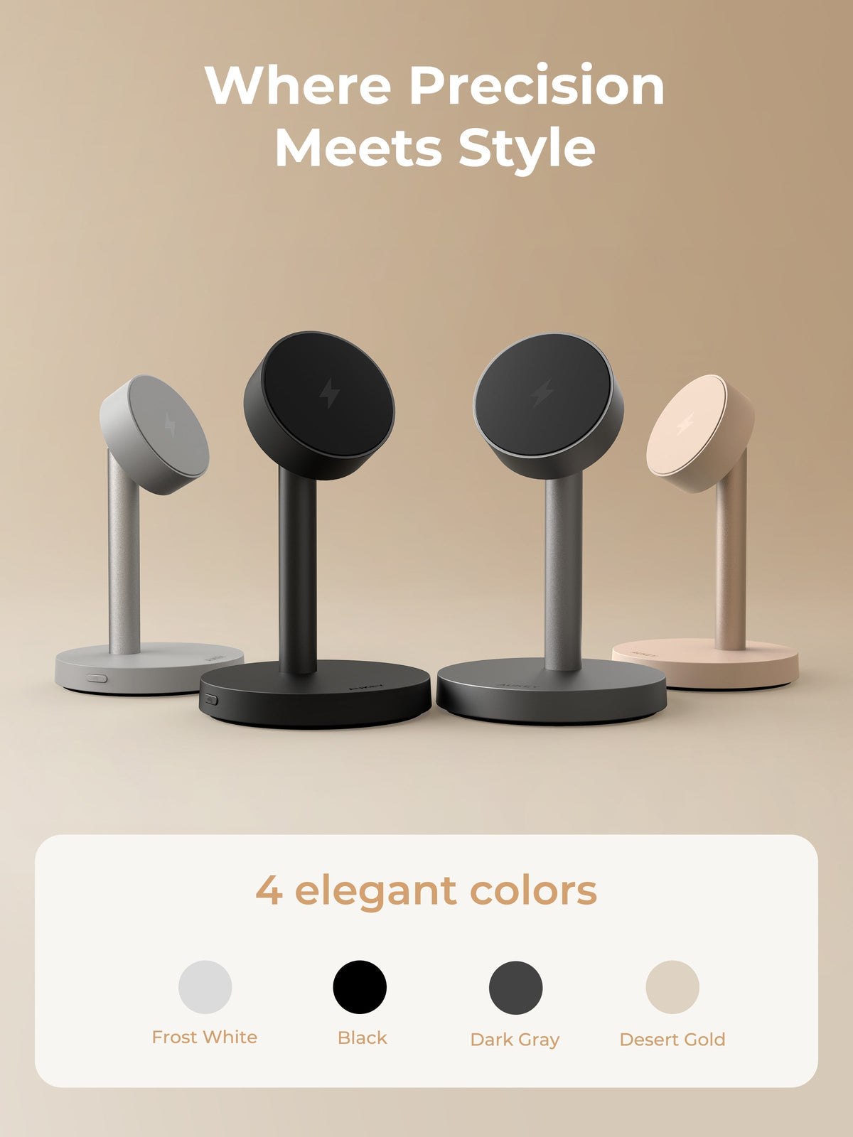 AUKEY Qi2.2 MagFusion 1X Magnetic Wireless Charger LC-MC111 (Wall Charger Not Included)