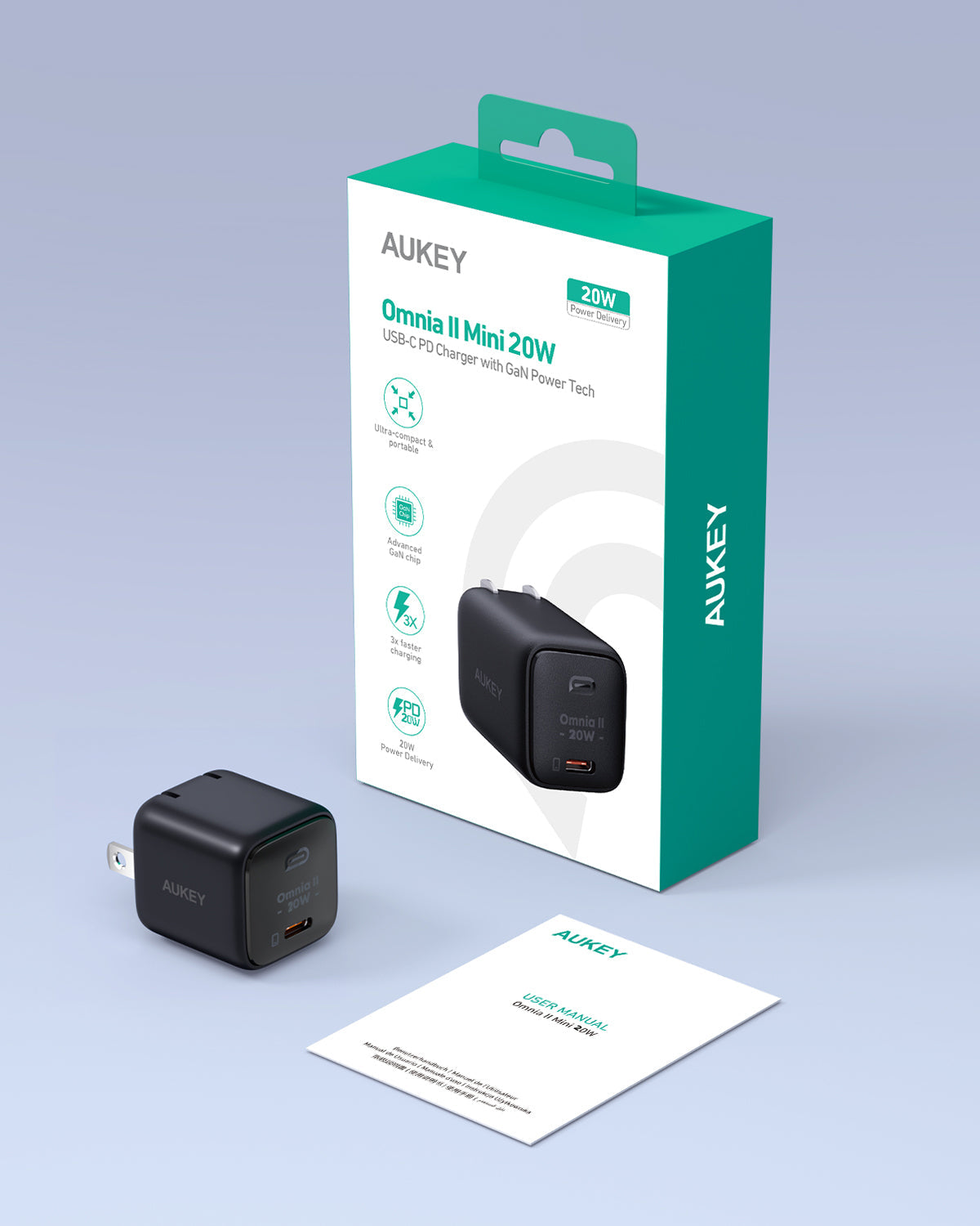 AUKEY Mini 20W USB-C PD Charger PA-B1T