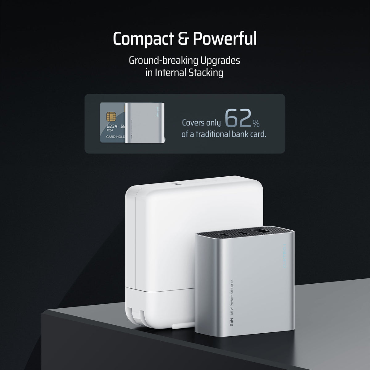 CUKTECH Multi-ports GaN Charger 65W  (2C1A)