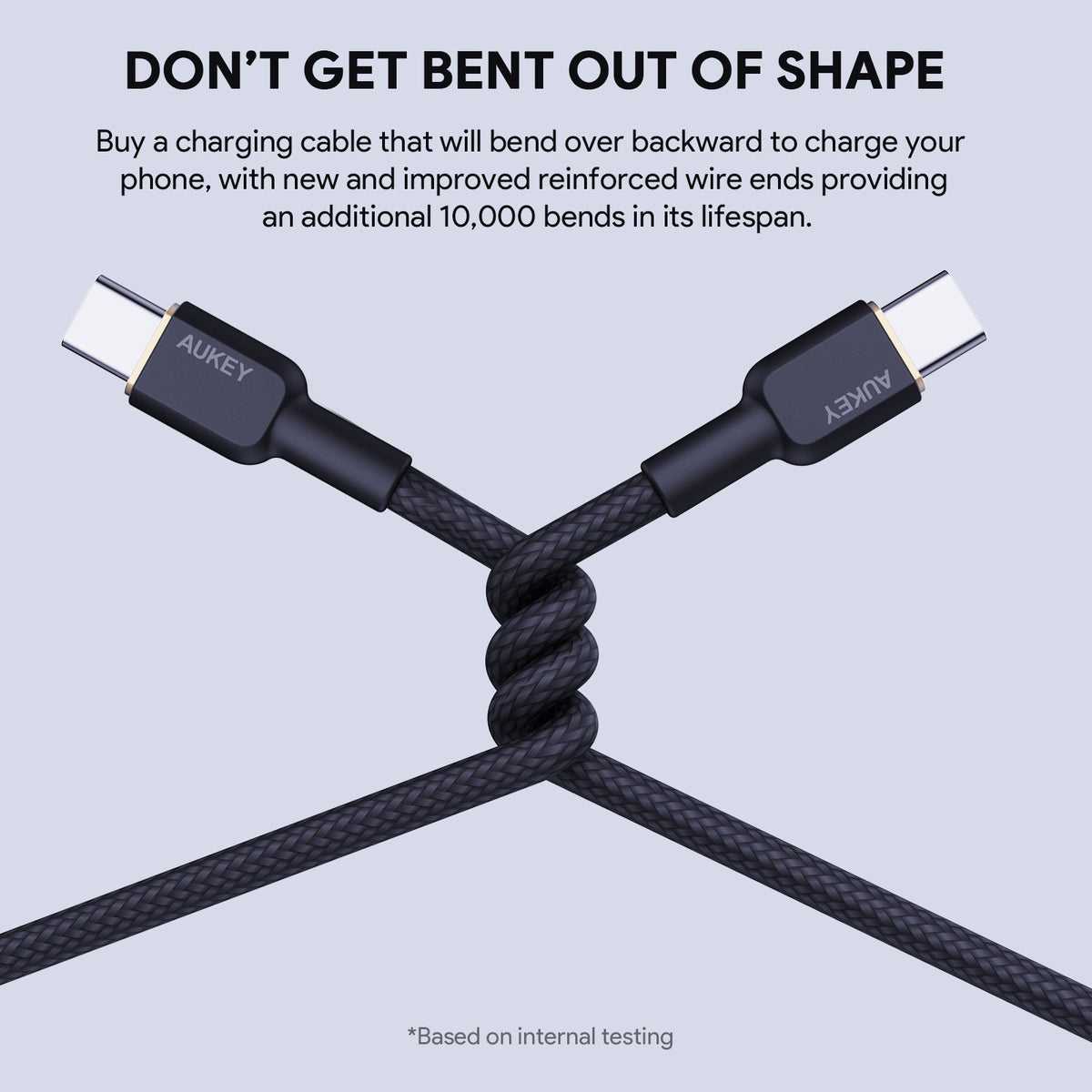 AUKEY CB-NCC | 60W 1m USB-C to USB-C Cable