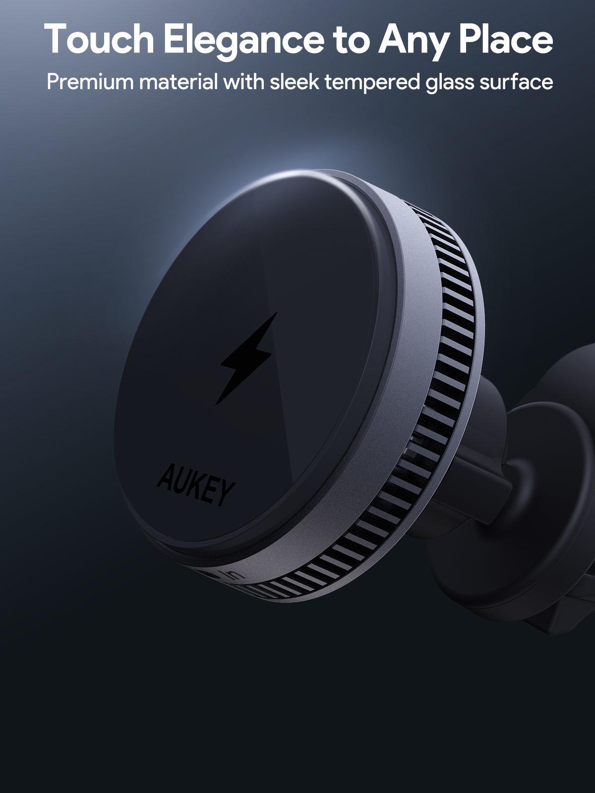 AUKEY MagFusion Dash Plus Qi2.2 Active Cooling Wireless Charging Phone Mount Charger HD-MC13AP