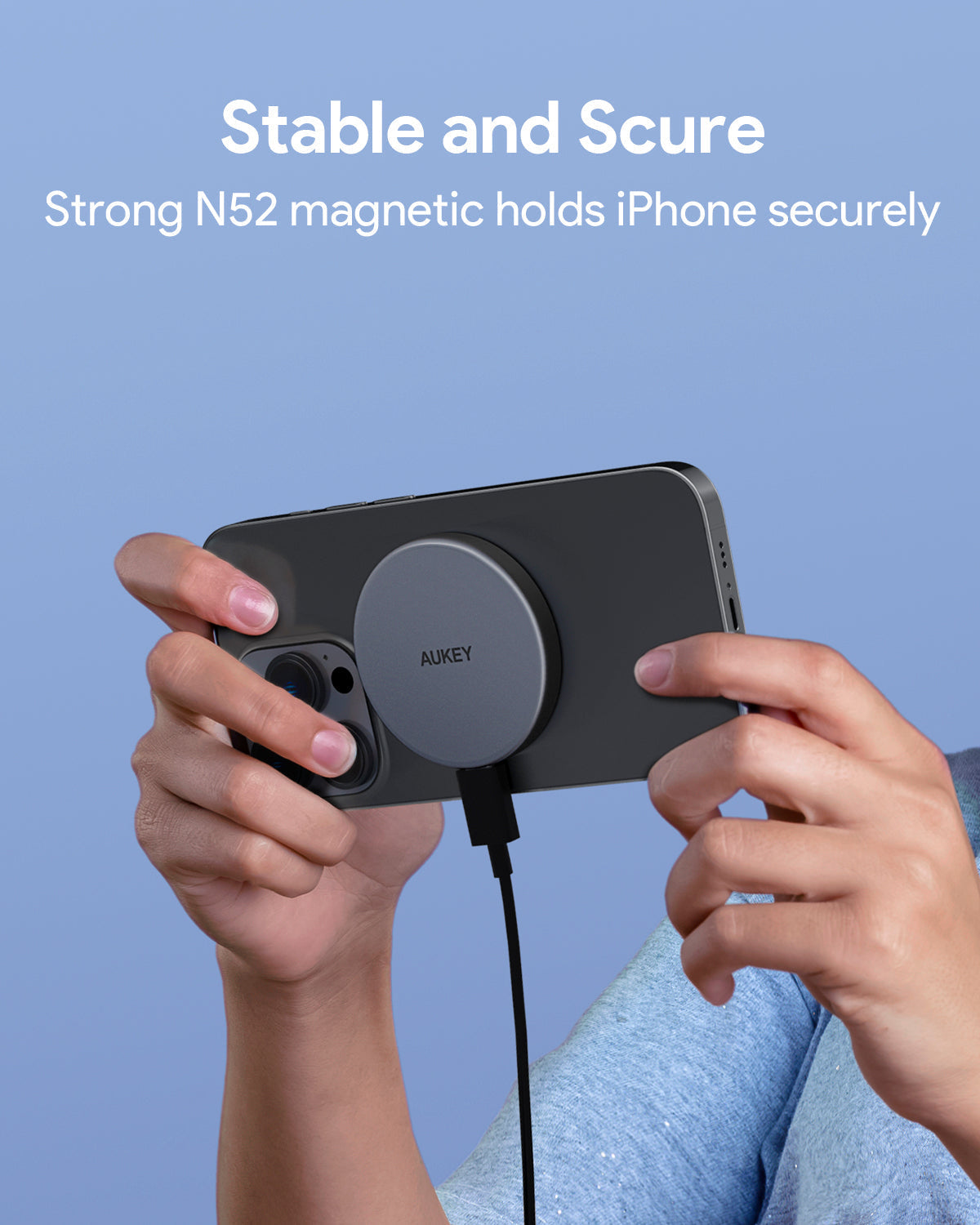 AUKEY Qi2 Magnetic Wireless Charger LC-MC10