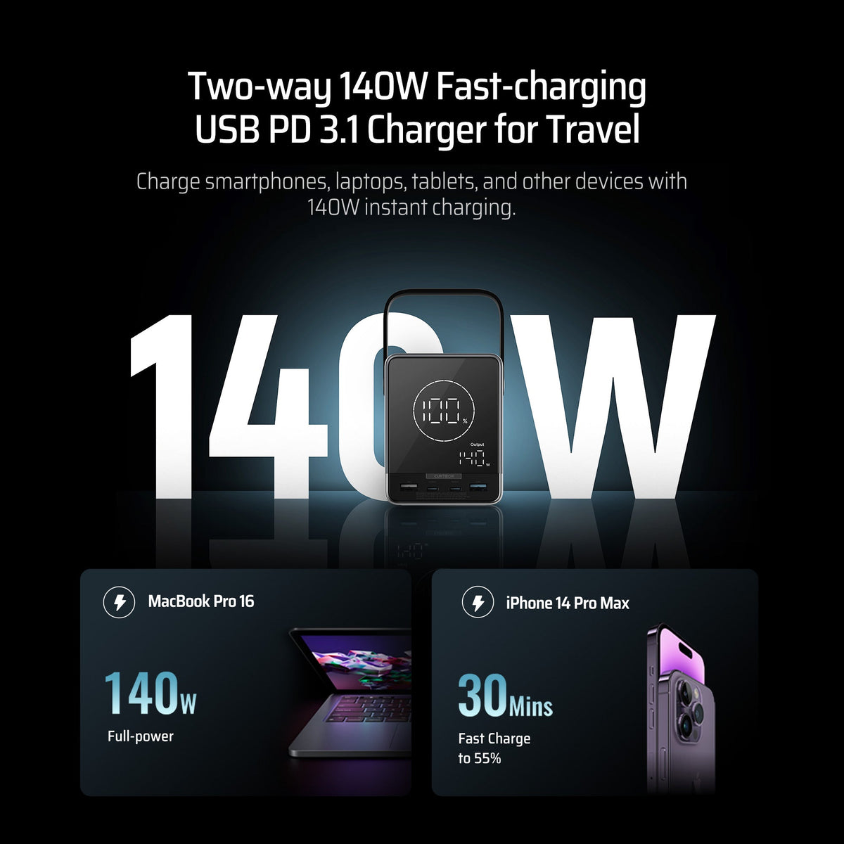 CUKTECH 30 Power Bank 40000mAh 300W