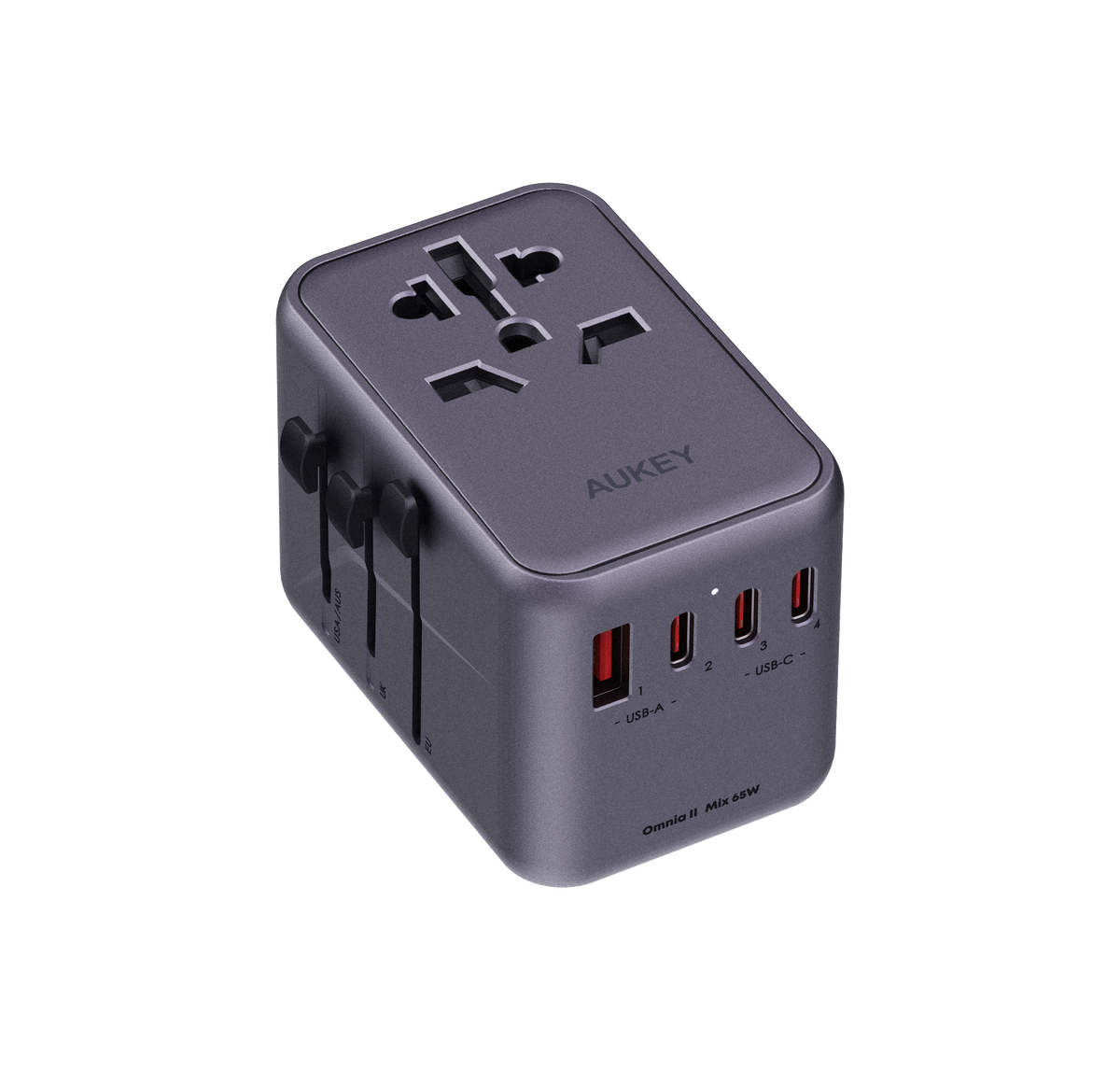 Travel Mate 65W GaN Universal Adapter with USB Ports