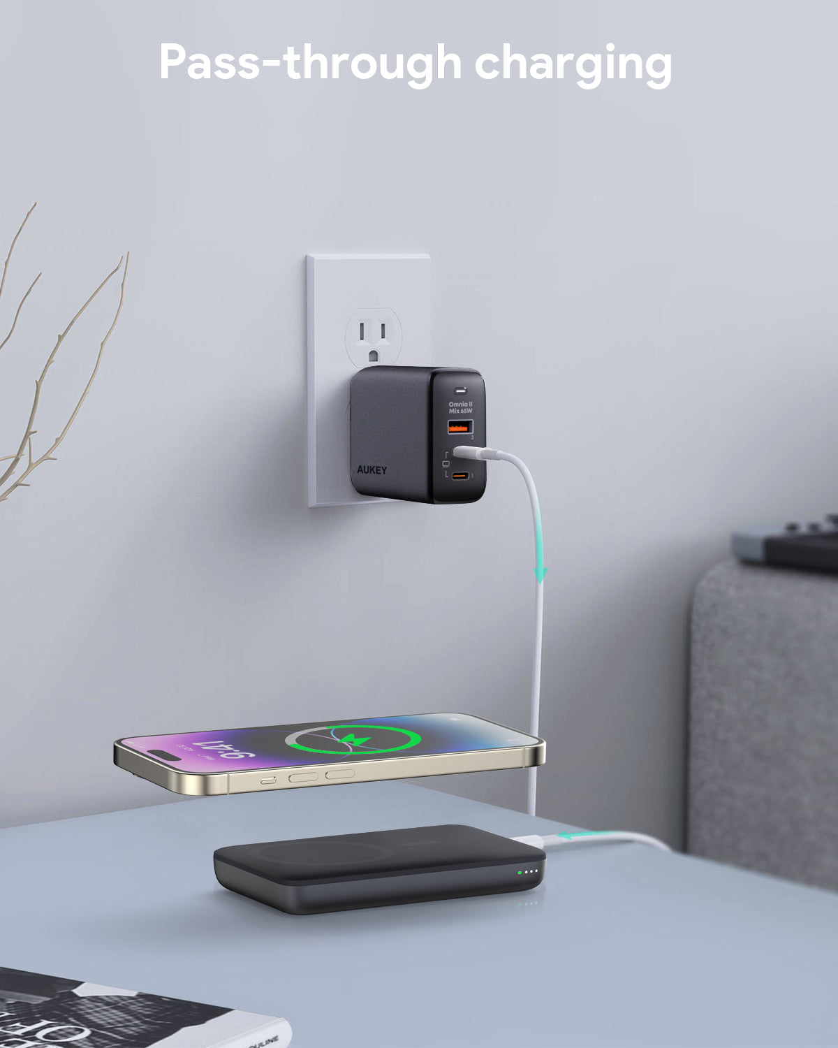 AUKEY MagFusion 6700 20W Magnetic Wireless Charging Power BankPB-MS05