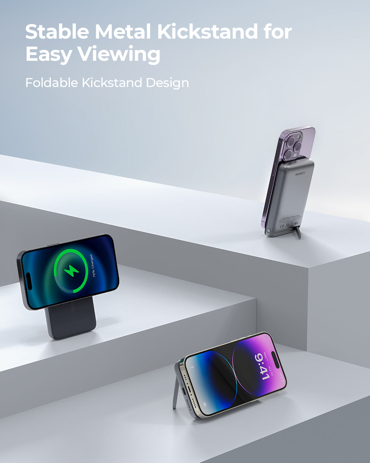 AUKEY MagFusion 10000 30W Magnetic Wireless Charging Power Bank PB-MS06