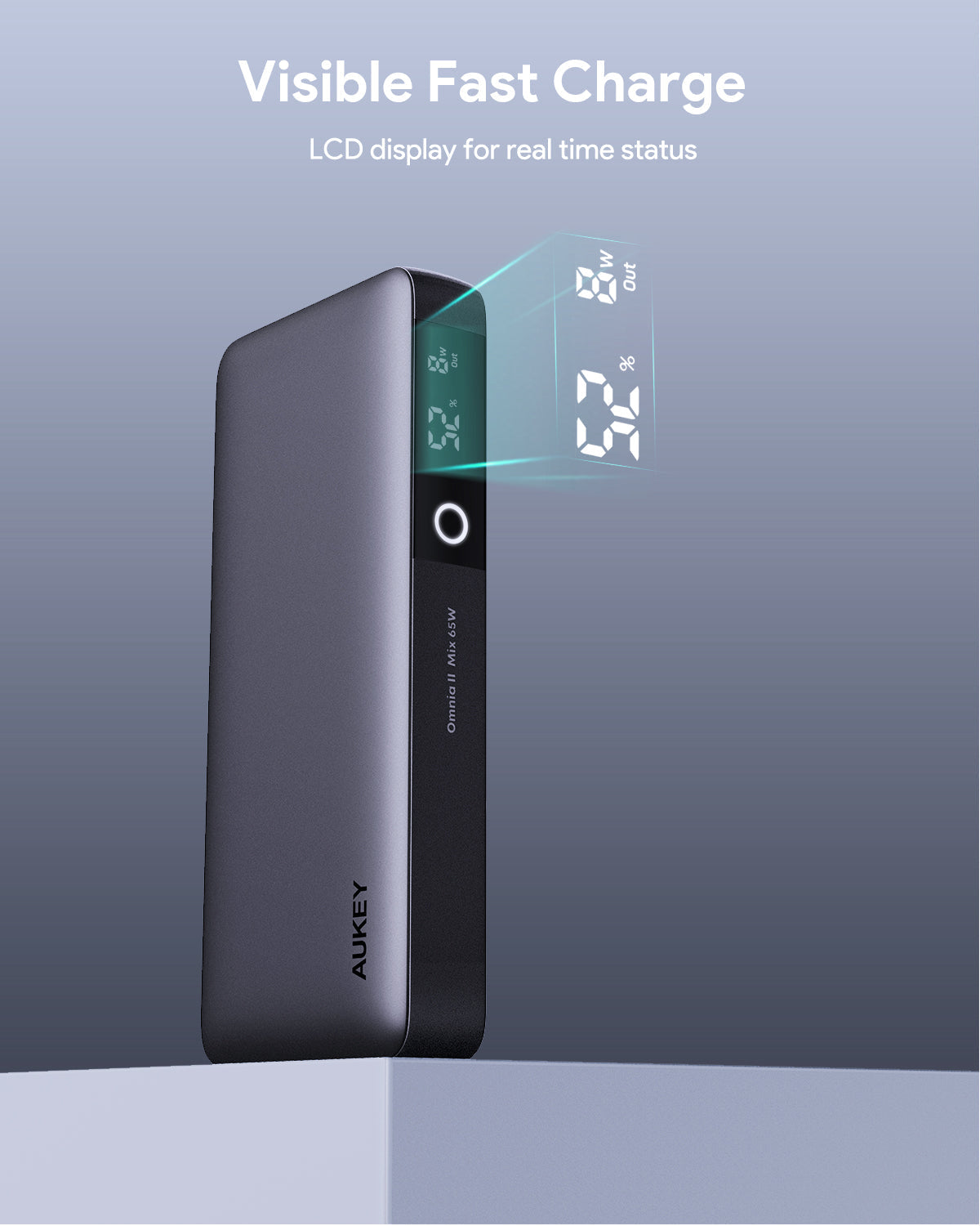 AUKEY Sprint X 20K 65W 20000mAh Fast Charging Power Bank with 65W PD3.0 PB-Y43