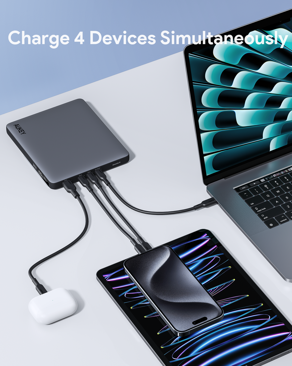 AUKEY Sprint X 20K 100W 20000mAh Fast Charging Power Bank with 100W PD3.0 PB-Y44