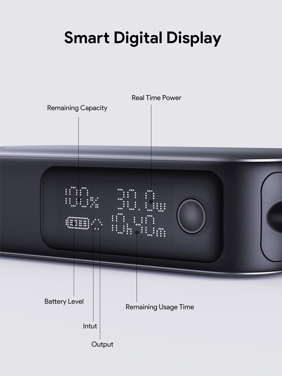 AUKEY Spark Sling 10000 Compact Fast Charging Power Bank  with Built-in USB-C Cable PB-Y47