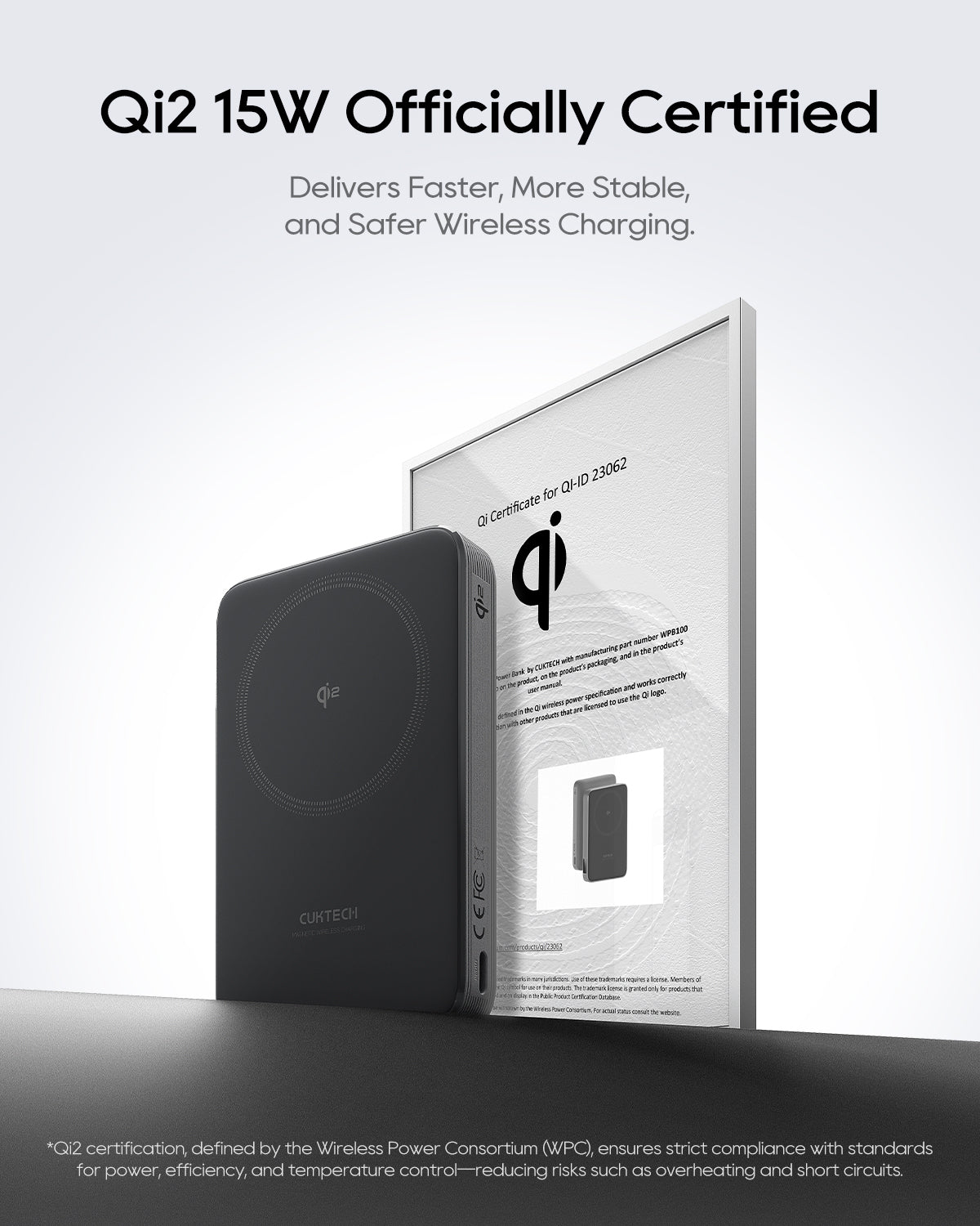 CUKTECH Magnetic Power Bank CP13 Qi2