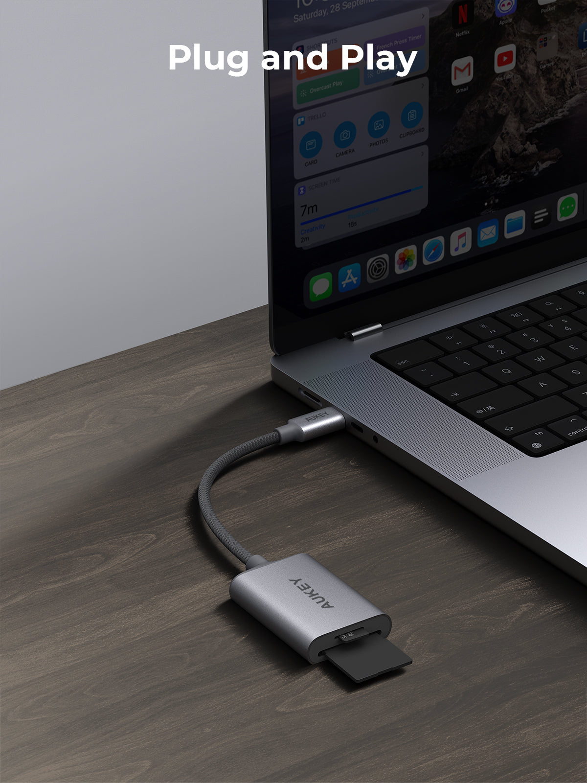 AUKEY UH-C01 USB-C to Card Reader Hub Adapter