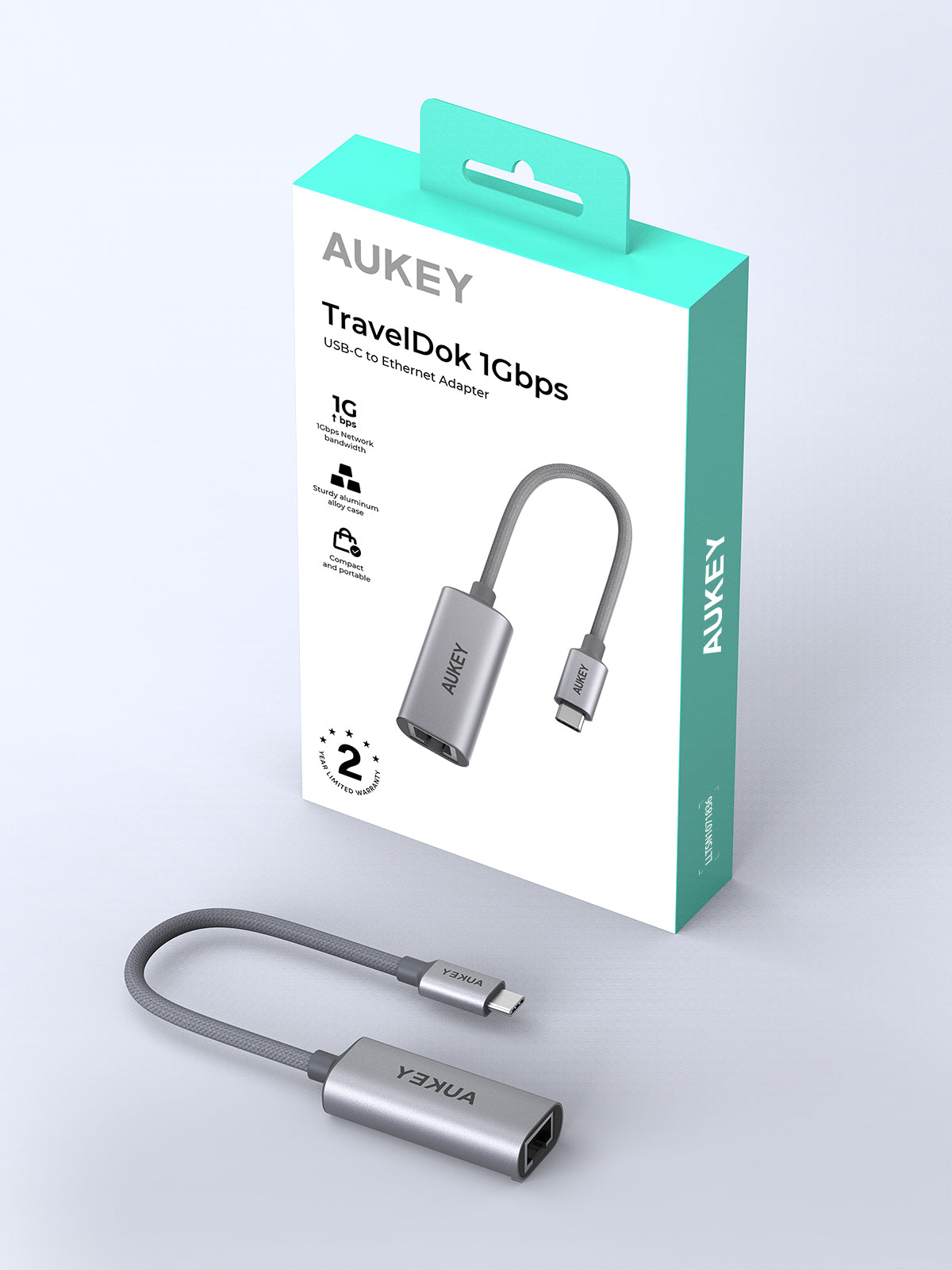 AUKEY UH-E01 USB-C to Ethernet Hub Adapter