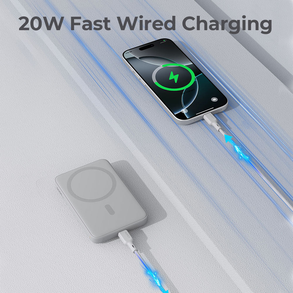 AUKEY MagFusion 5000 Slim 5000mAh  Magnetic Wireless Charging Power Bank PB-MS03